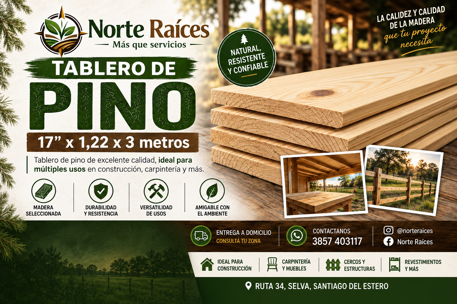 Tablero de Pino